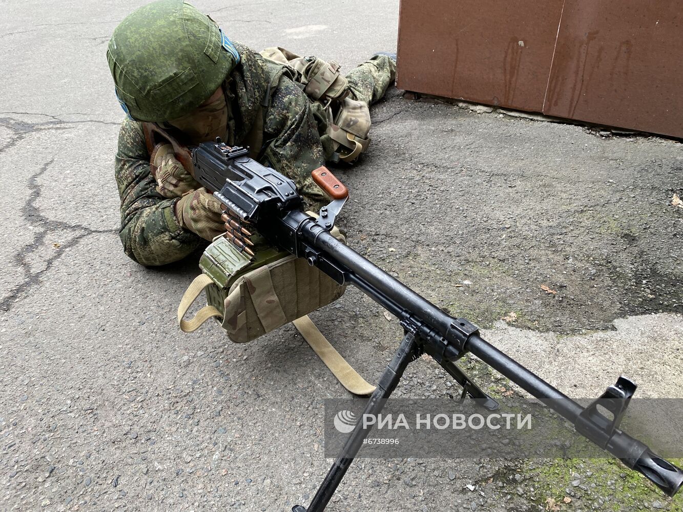 Работа миротворцев ОДКБ в Казахстане