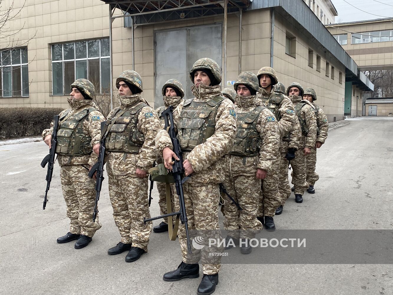  Работа миротворцев ОДКБ в Казахстане