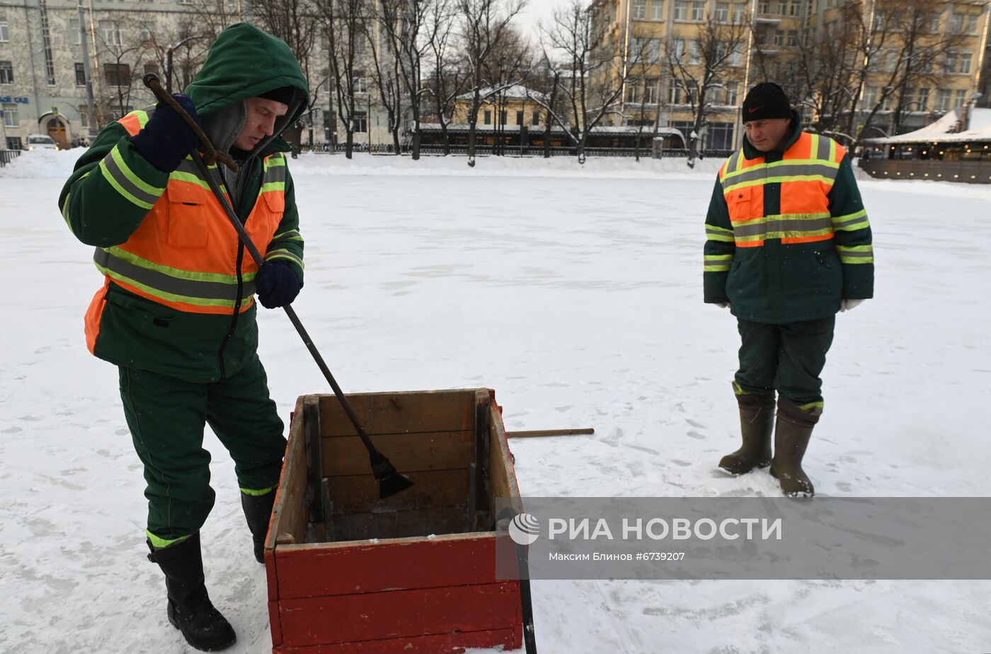 Аэрация водоема на Чистых прудах