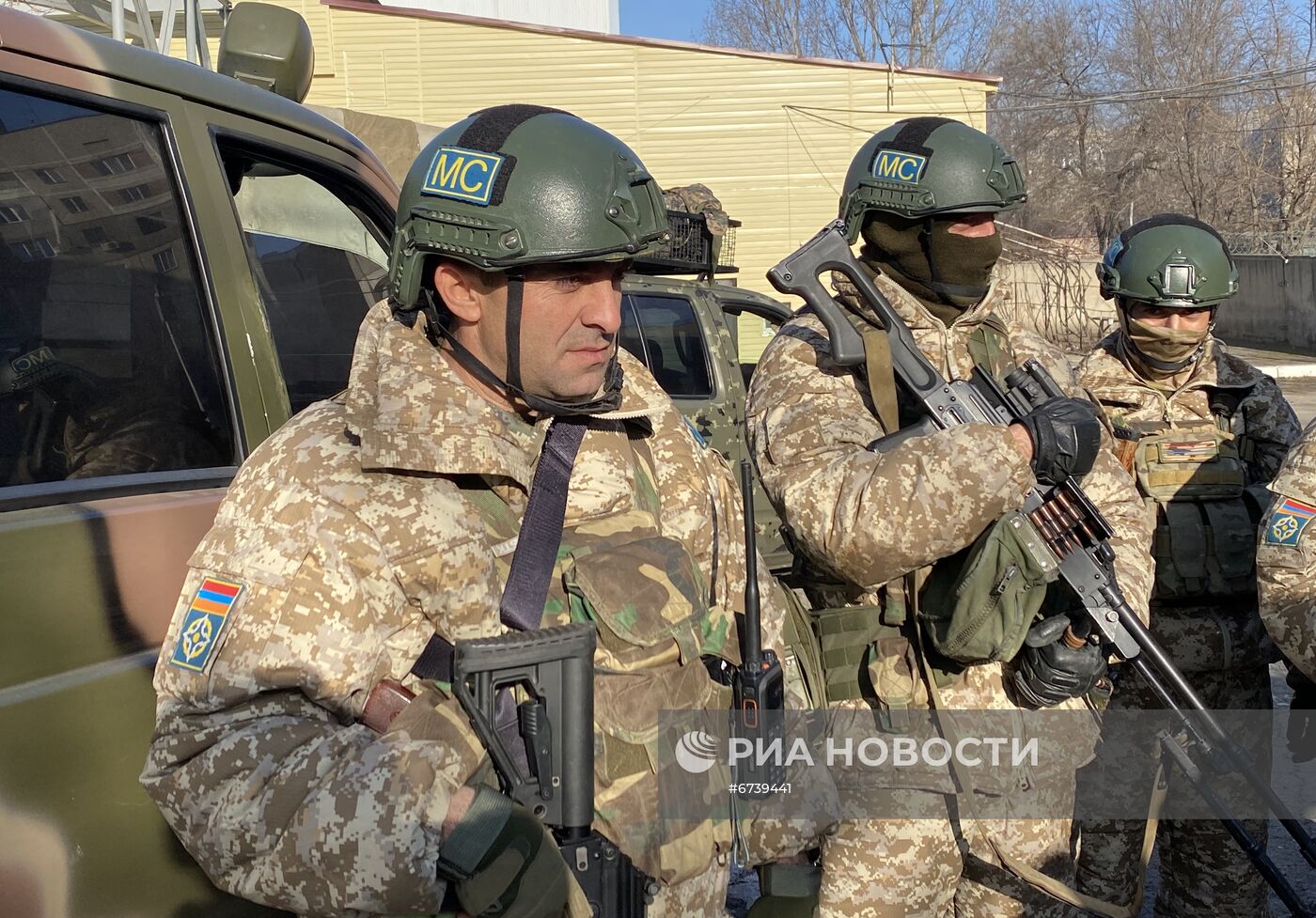 Работа миротворцев ОДКБ в Казахстане