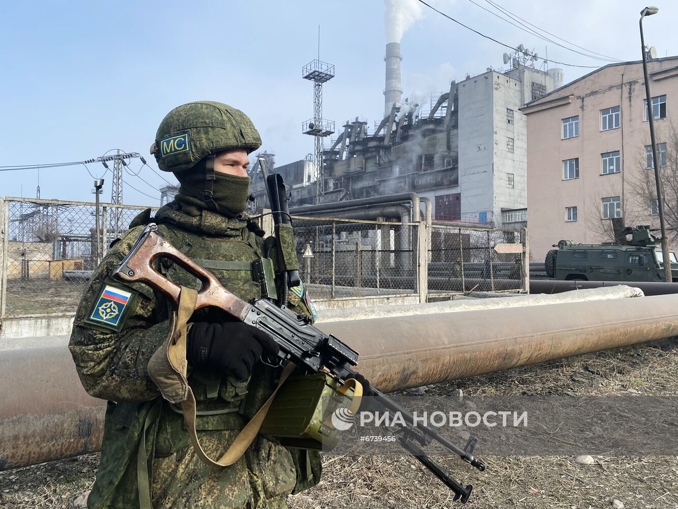 Работа миротворцев ОДКБ в Казахстане