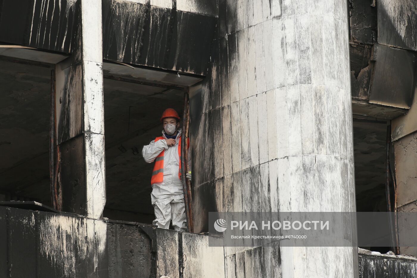 Восстановительные работы после беспорядков в Алма-Ате
