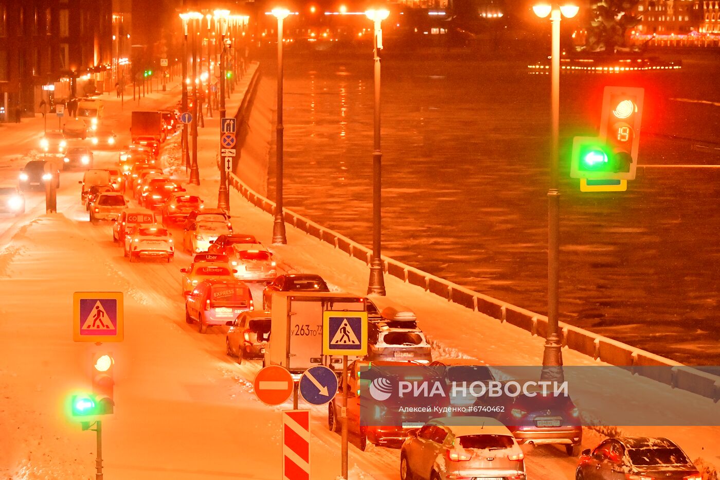 Пробки на дорогах Москвы