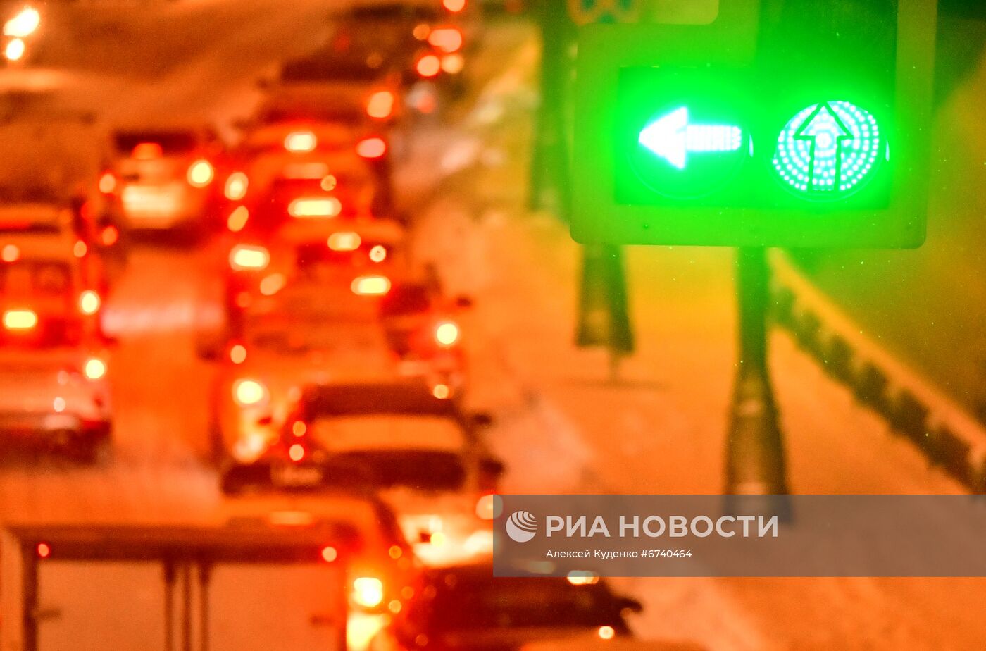 Пробки на дорогах Москвы