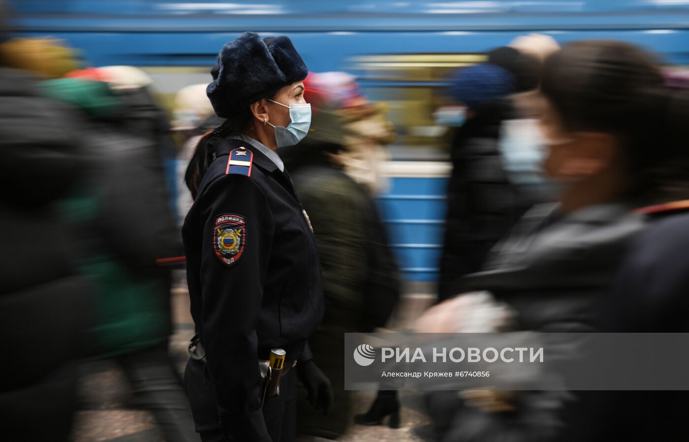 Рейд по соблюдению масочного режима в метро Новосибирска