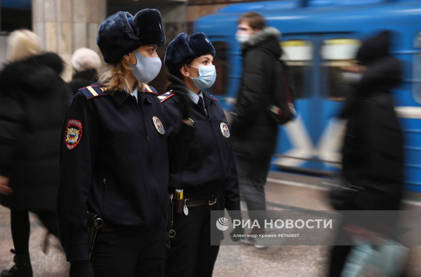 Рейд по соблюдению масочного режима в метро Новосибирска