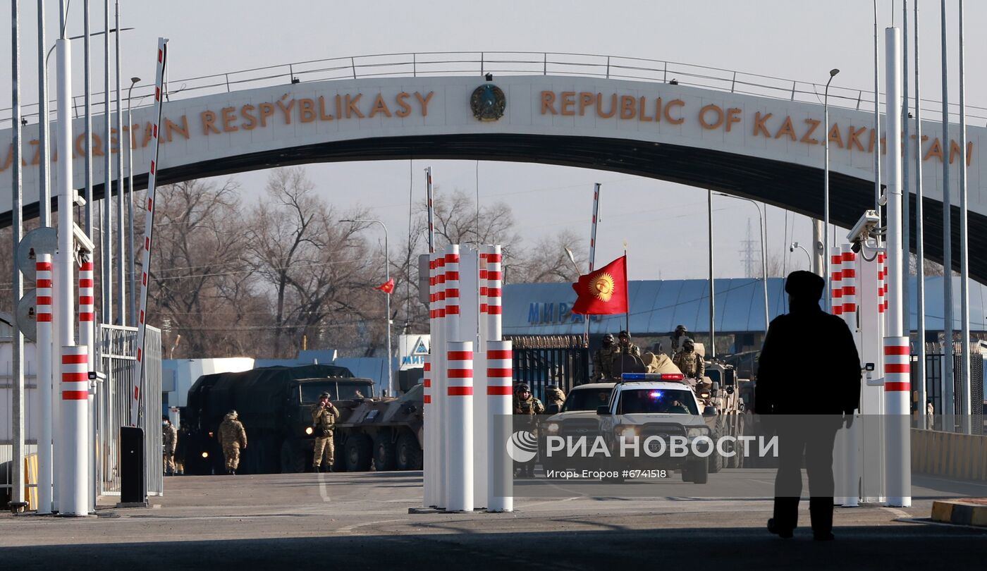 Возвращение миротворцев ОДКБ в Кыргызстан