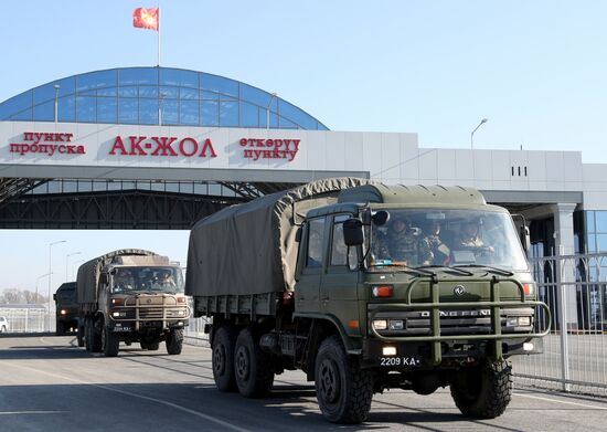 Возвращение миротворцев ОДКБ в Кыргызстан