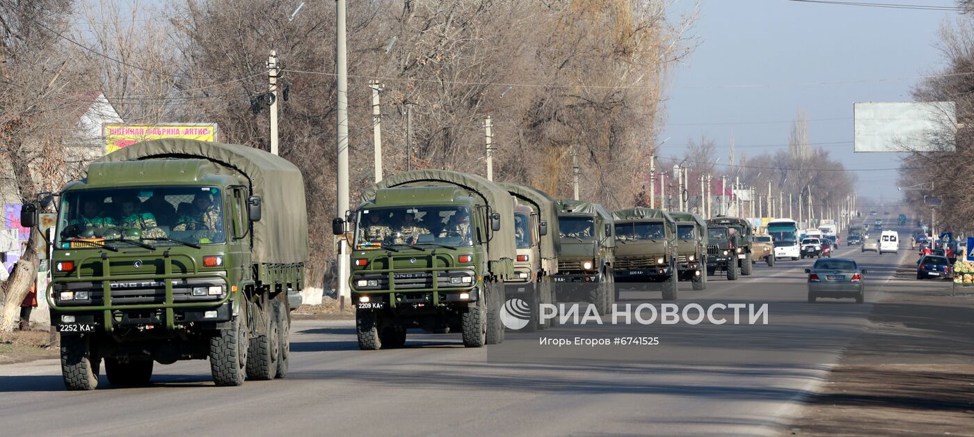 Возвращение миротворцев ОДКБ в Кыргызстан