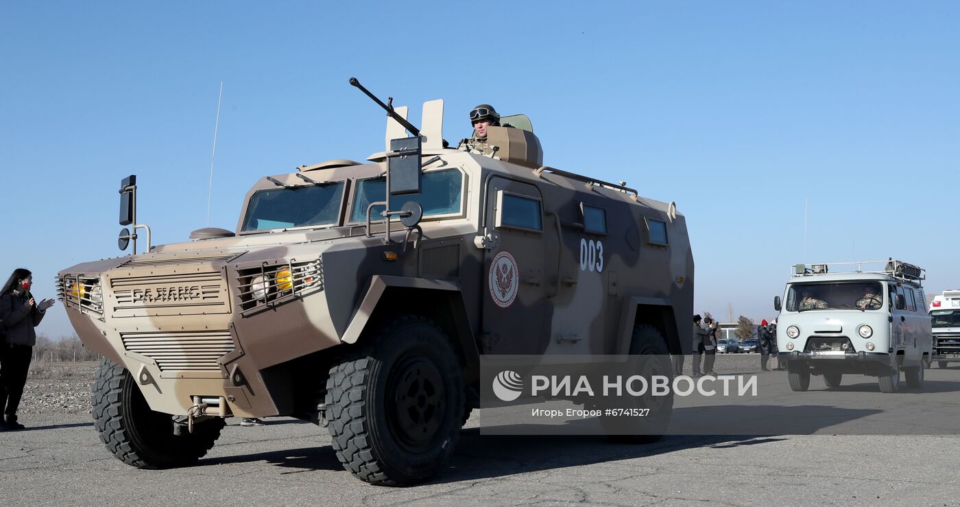 Возвращение миротворцев ОДКБ в Кыргызстан