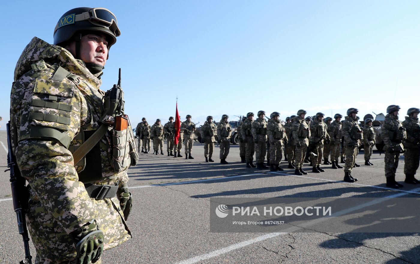 Возвращение миротворцев ОДКБ в Кыргызстан