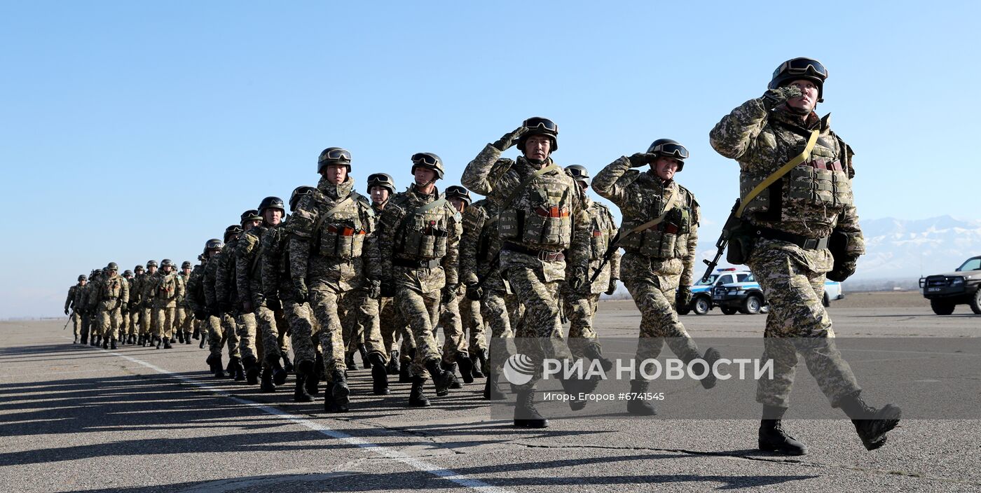 Возвращение миротворцев ОДКБ в Кыргызстан