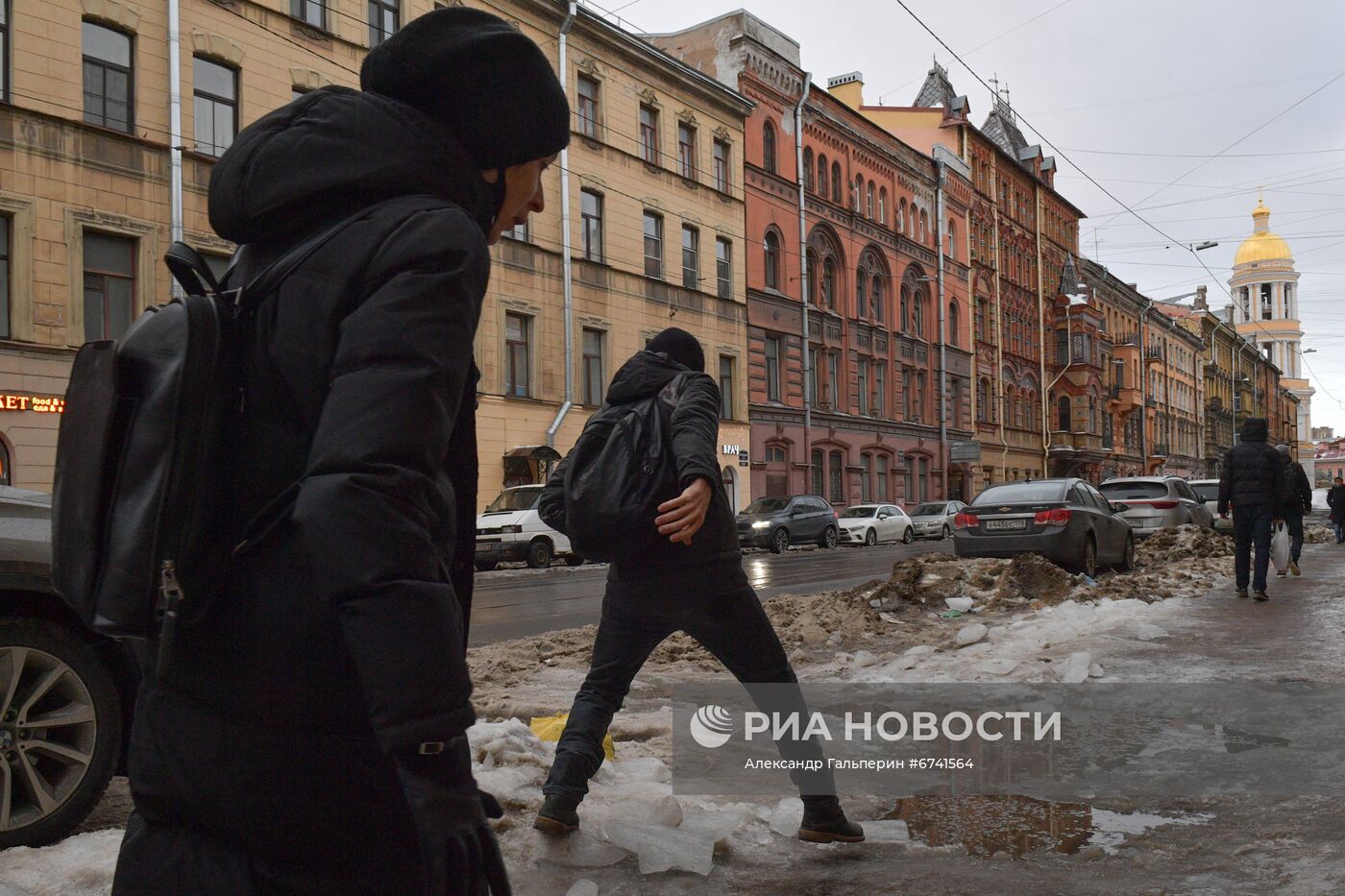 Зимняя оттепель в Санкт-Петербурге