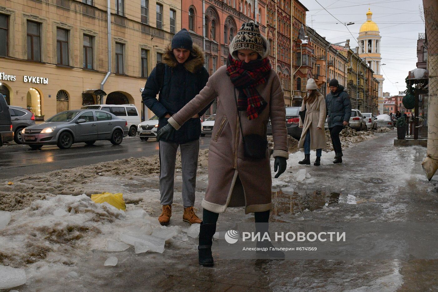 Зимняя оттепель в Санкт-Петербурге