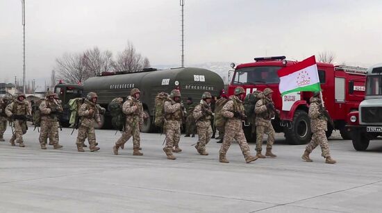 Возвращение миротворцев ОДКБ в Таджикистан