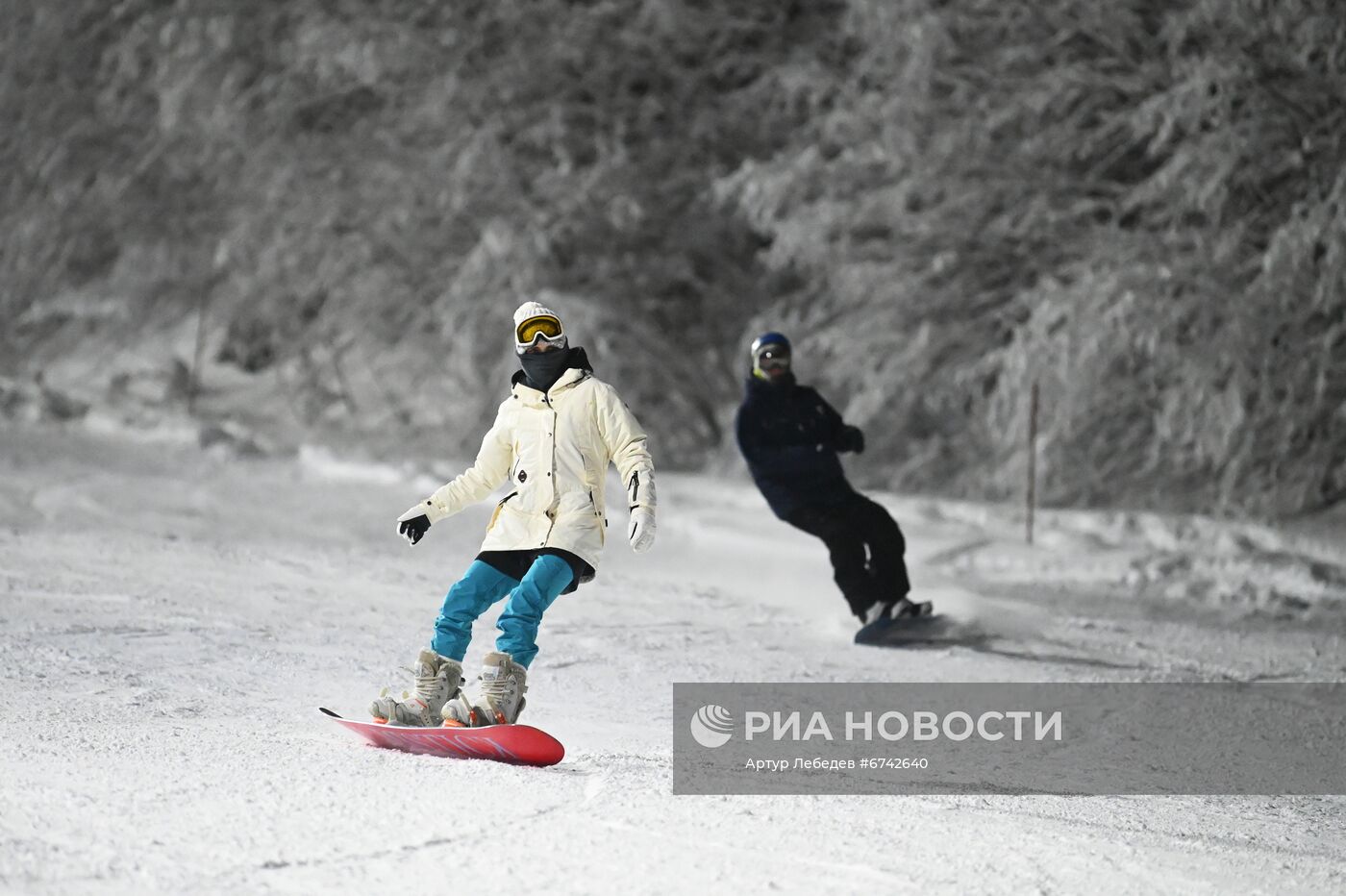 Вечерние катания на Альпике в Красной Поляне