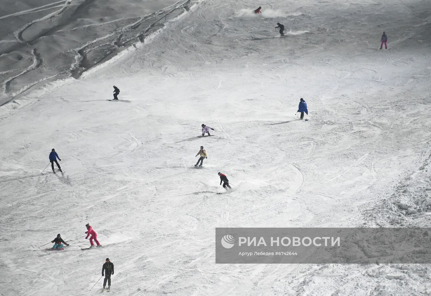 Вечерние катания на Альпике в Красной Поляне