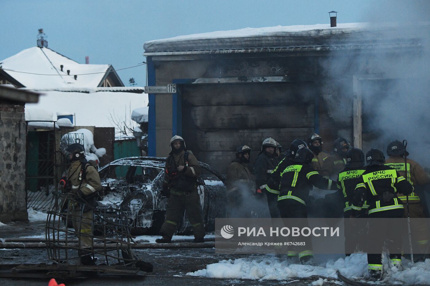 Цистерна с бензином сгорела в Новосибирске