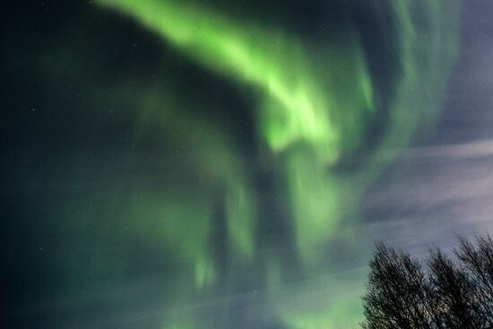 Северное сияние в Мурманской области