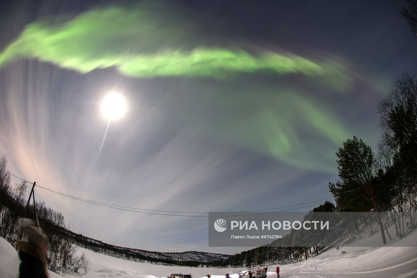 Северное сияние в Мурманской области