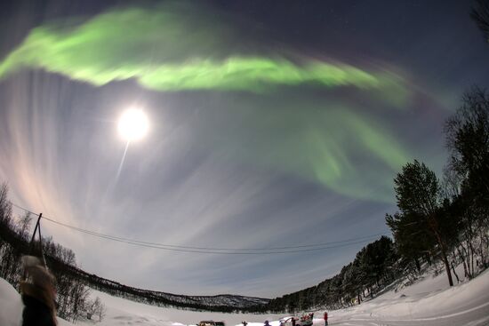 Северное сияние в Мурманской области
