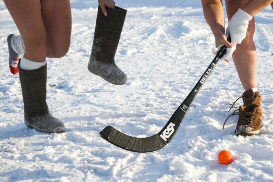 Зарядка клуба моржей в Кемерове