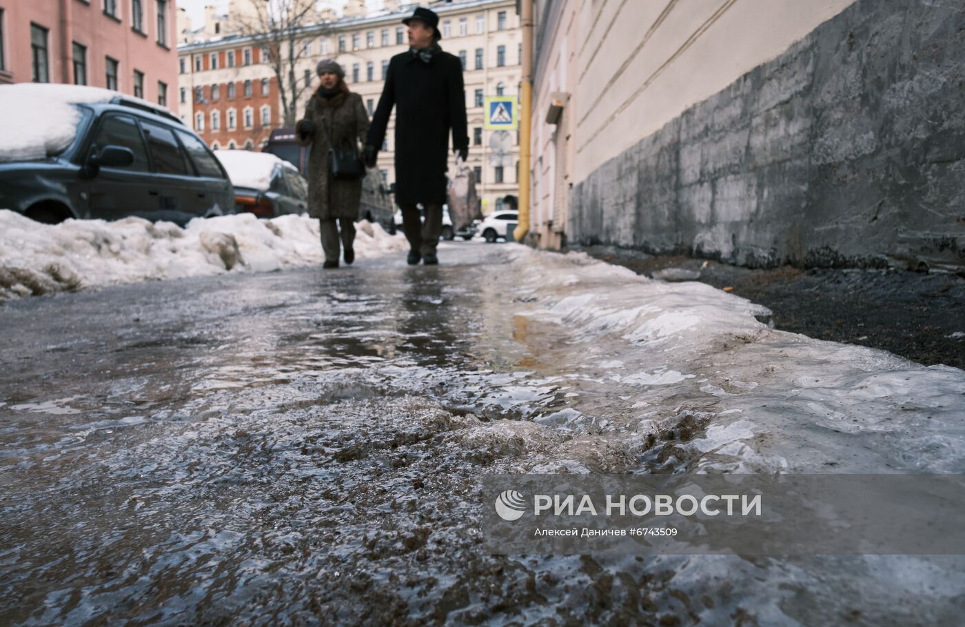 Зимняя оттепель в Санкт-Петербурге