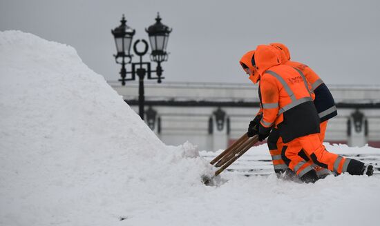 Снегопад в Москве