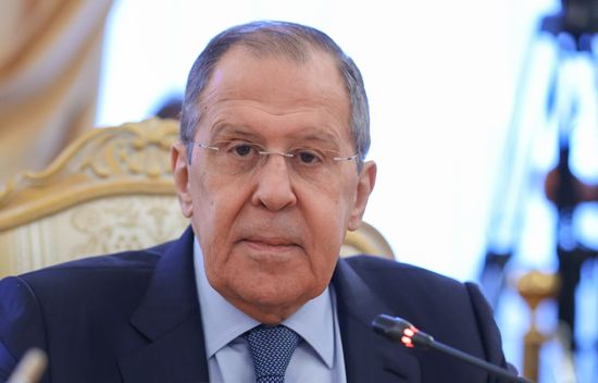 Встреча глав МИД РФ и ФРГ С. Лаврова и А. Бербок