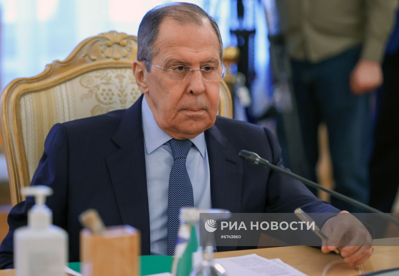 Встреча глав МИД РФ и ФРГ С. Лаврова и А. Бербок