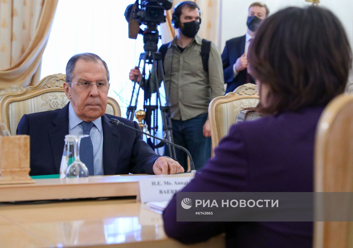 Встреча глав МИД РФ и ФРГ С. Лаврова и А. Бербок