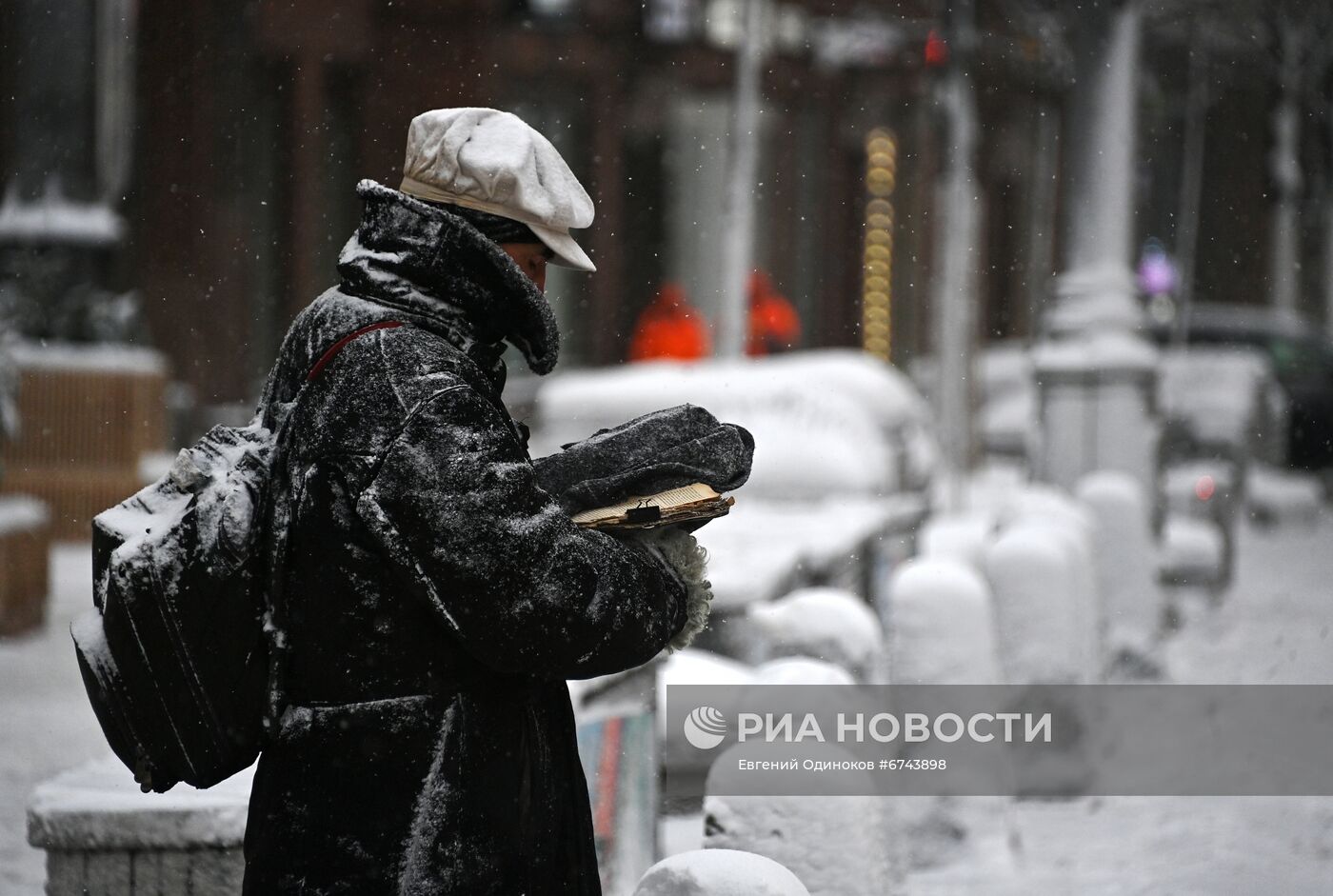 Снегопад в Москве