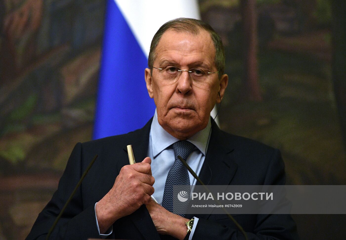 Встреча глав МИД РФ и ФРГ С. Лаврова и А. Бербок