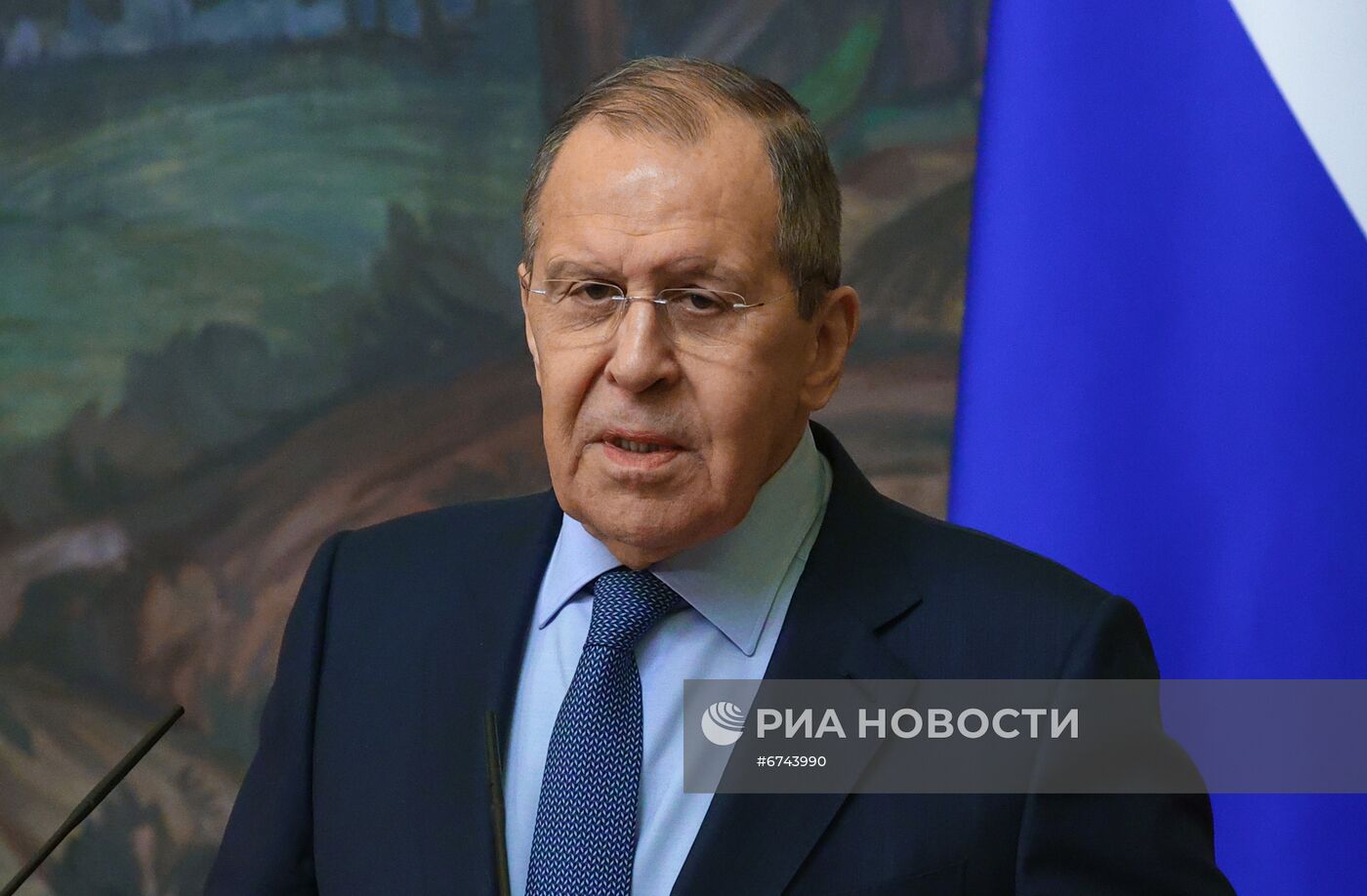 Встреча глав МИД РФ и ФРГ С. Лаврова и А. Бербок