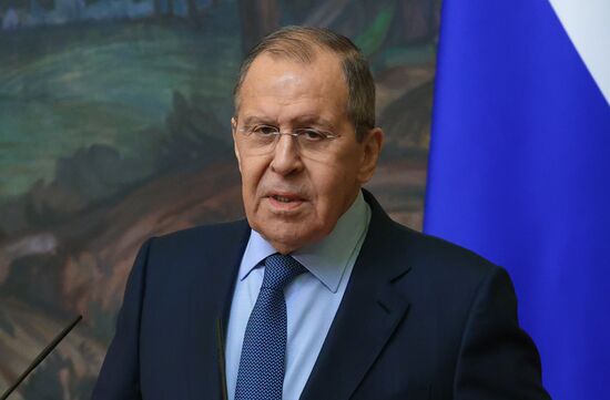 Встреча глав МИД РФ и ФРГ С. Лаврова и А. Бербок