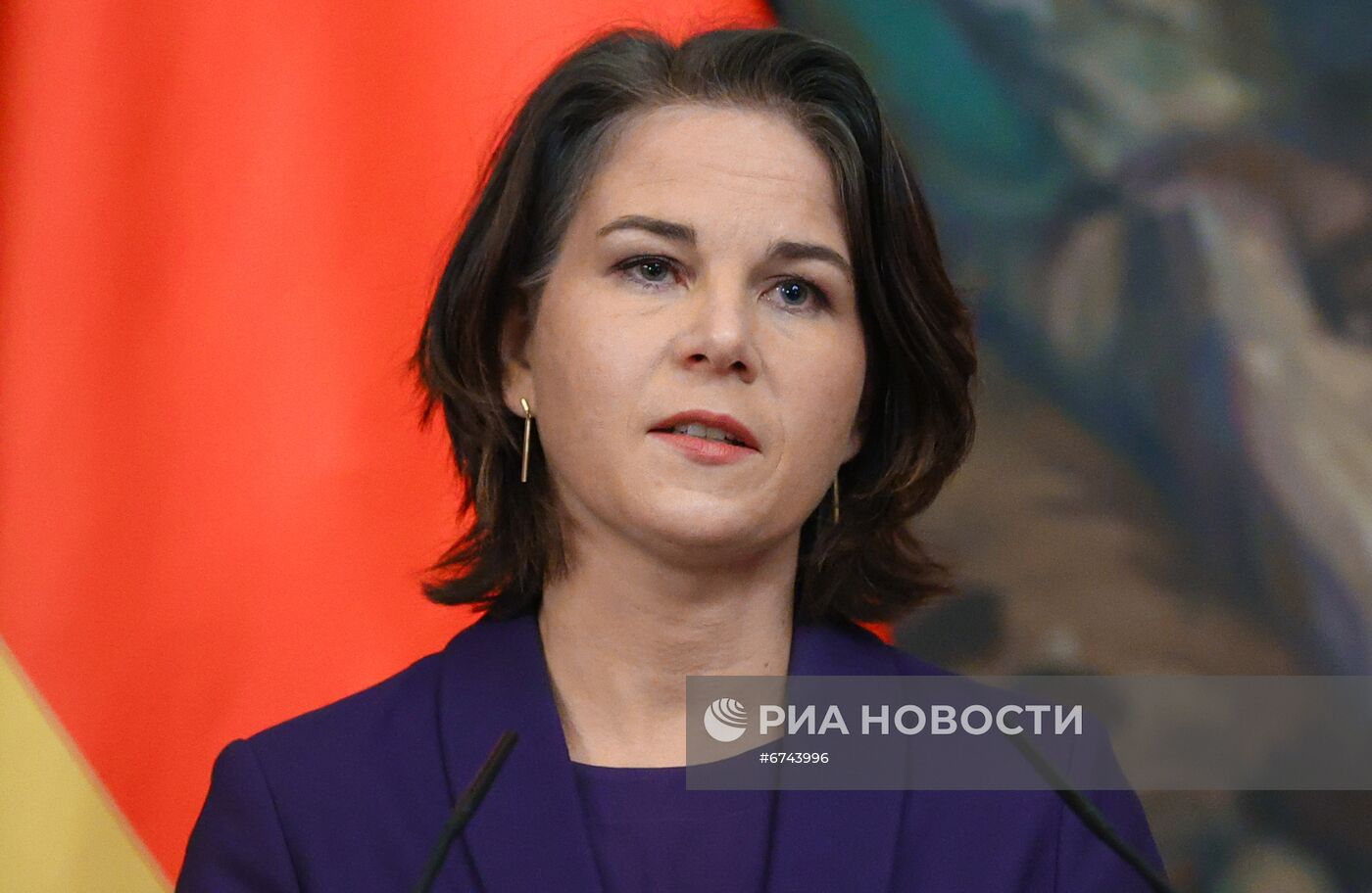 Встреча глав МИД РФ и ФРГ С. Лаврова и А. Бербок