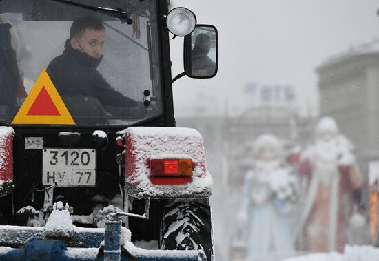 Снегопад в Москве