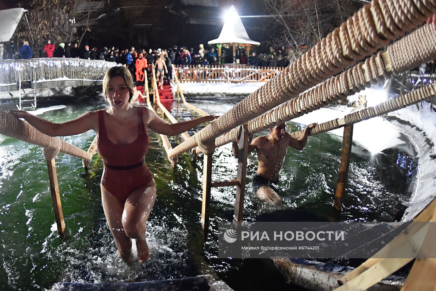 Празднование Крещения в Москве