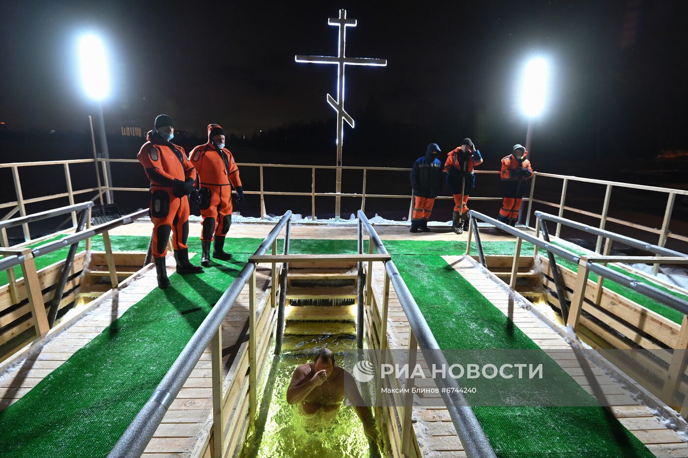 Празднование Крещения в Москве