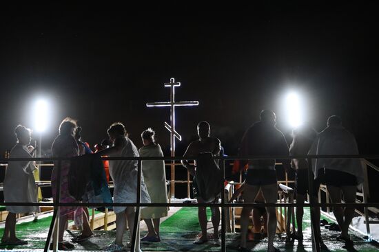 Празднование Крещения в Москве