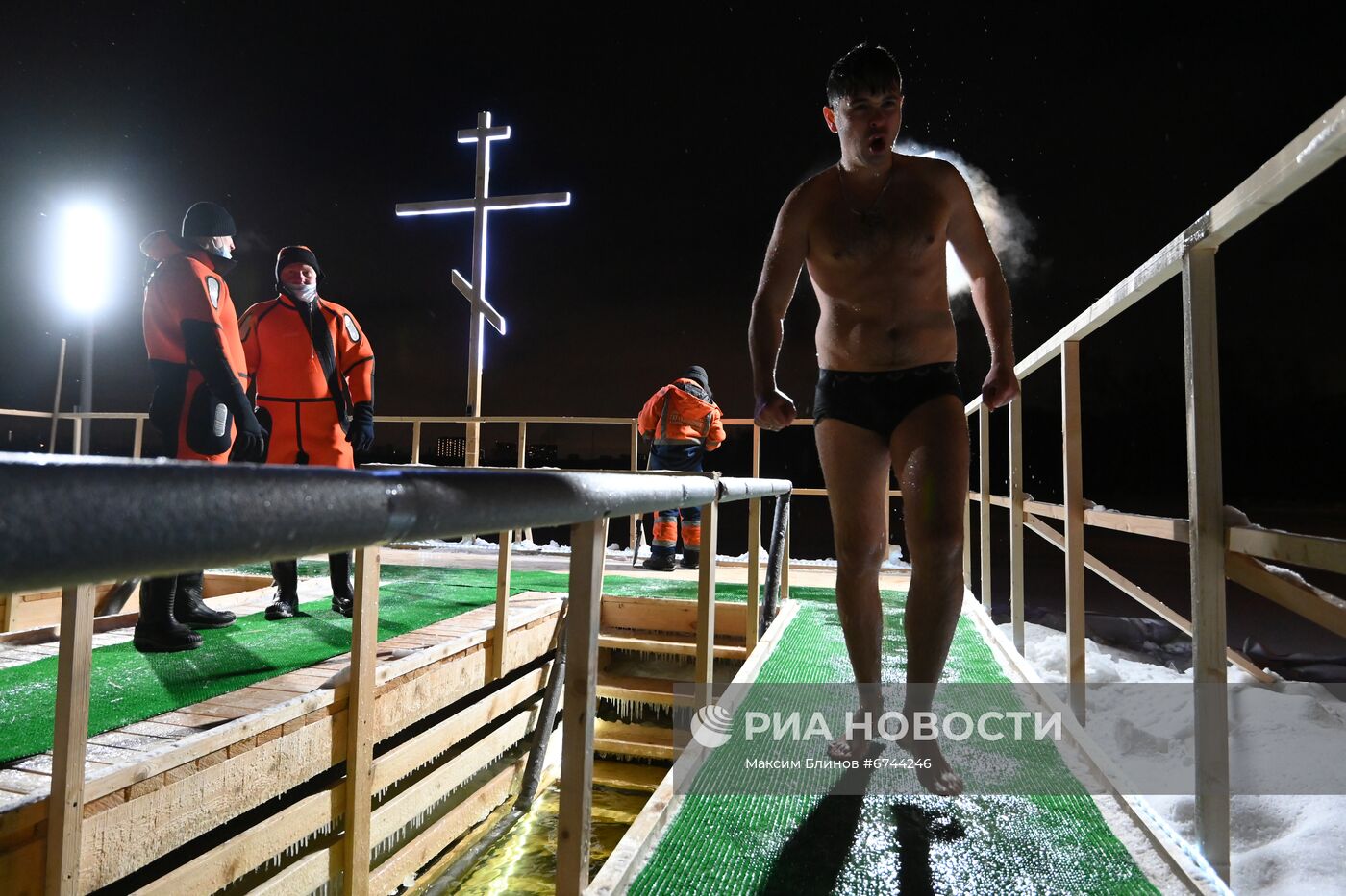 Празднование Крещения в Москве