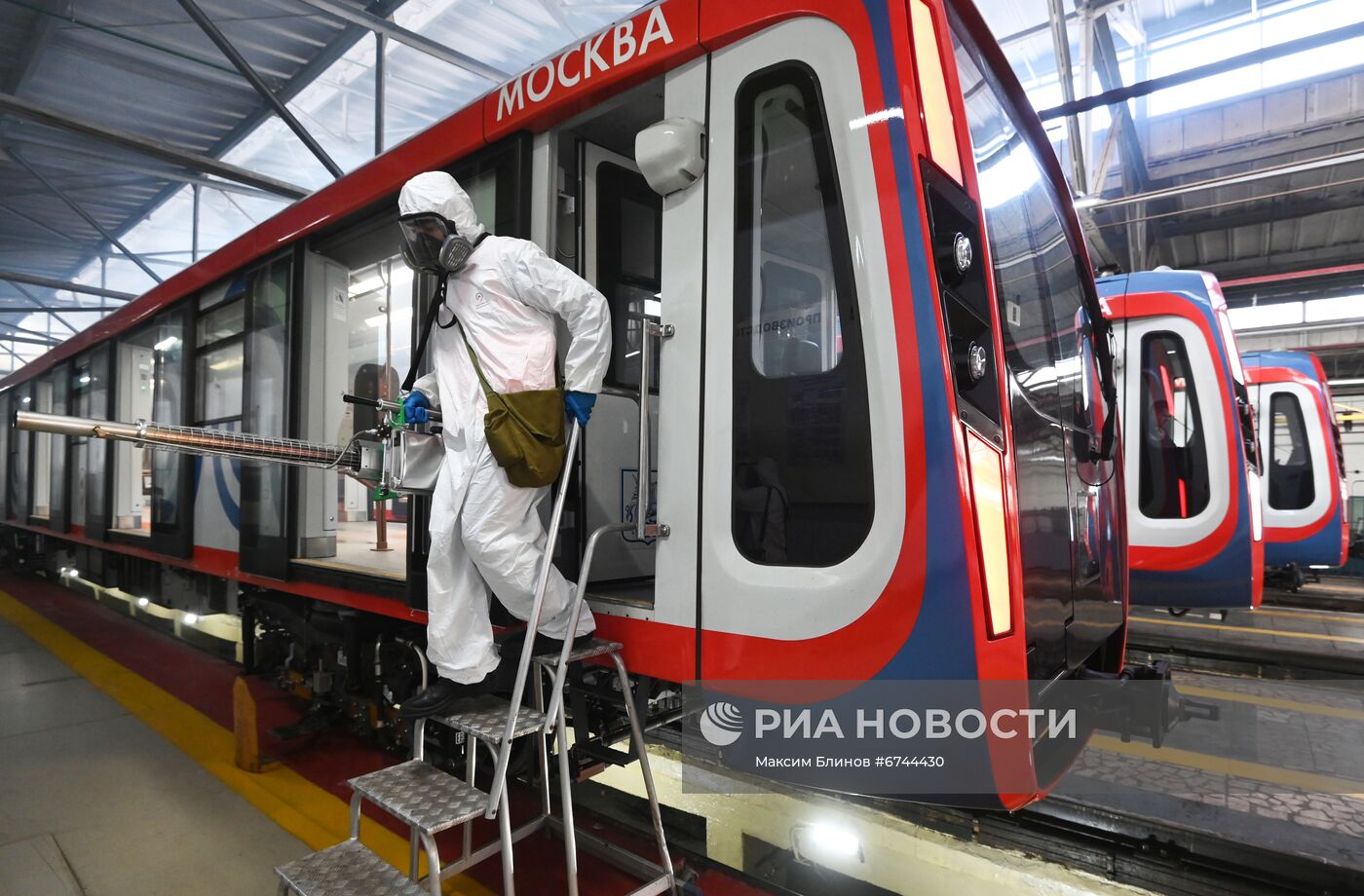 Дезинфекция в московском метро