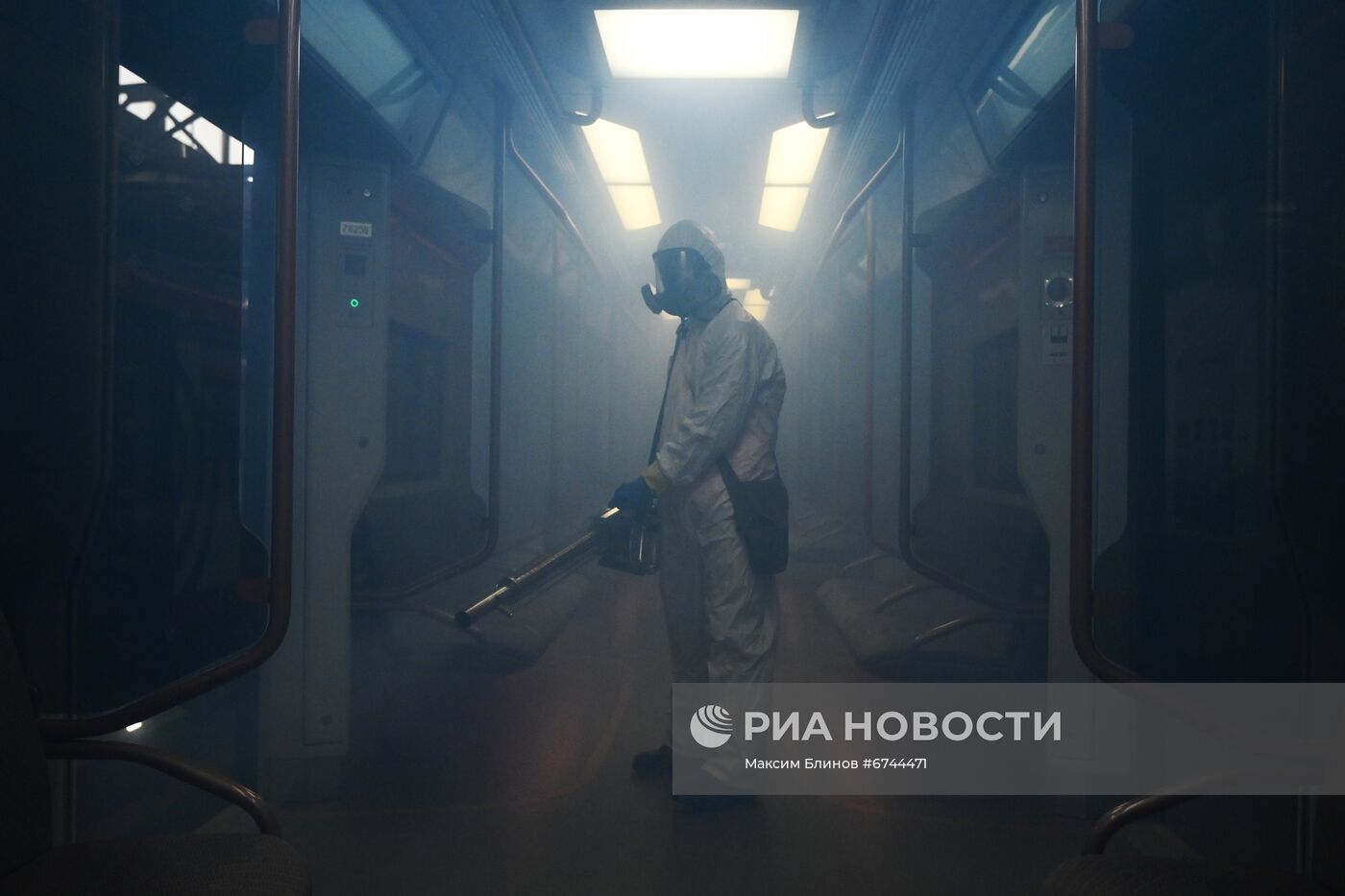 Дезинфекция в московском метро