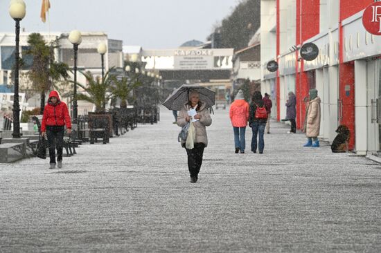 Шторм в Сочи