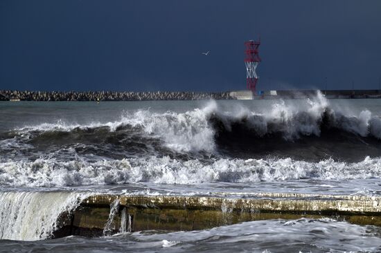 Шторм в Сочи