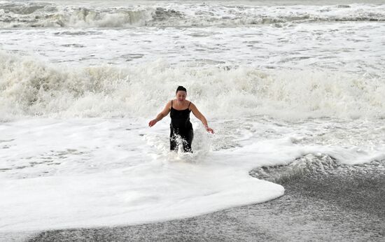 Шторм в Сочи