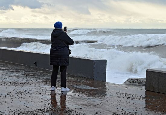 Шторм в Сочи