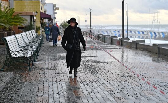 Шторм в Сочи