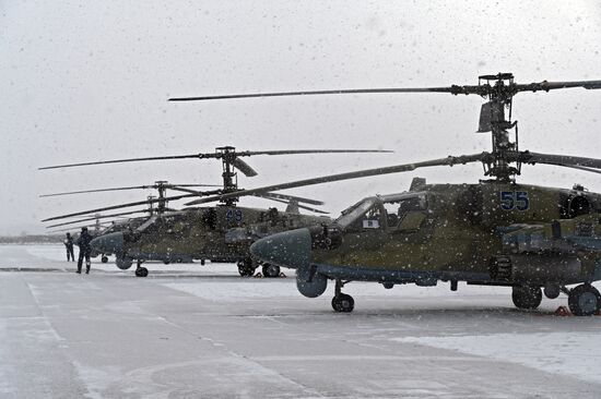 Новейшие вертолеты Ка-52М поступят на вооружение армии России