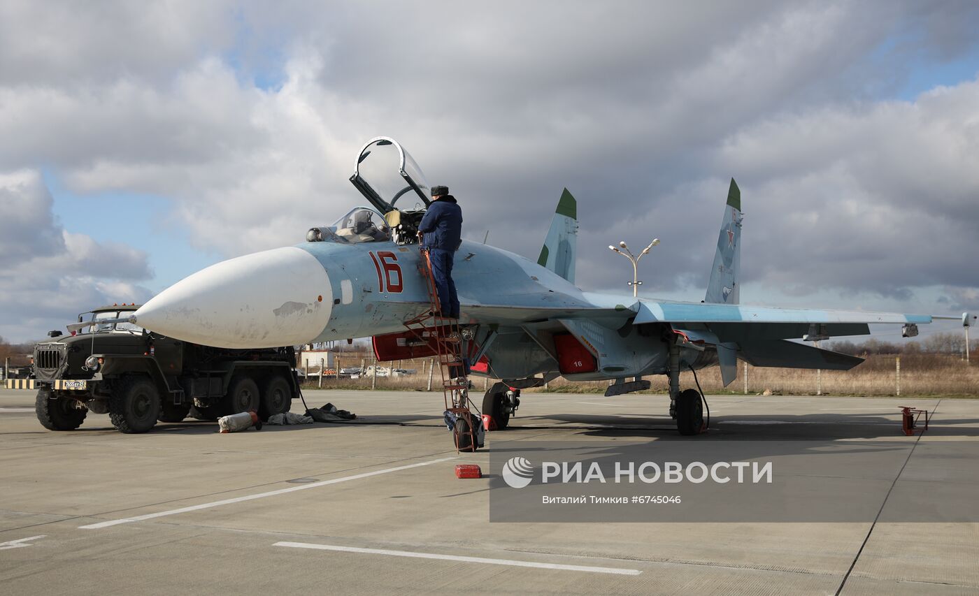 Летно-тактические учения в преддверии Дня авиации ПВО в Краснодарском крае